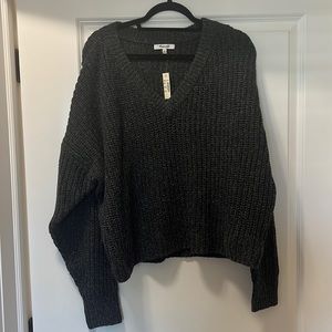 NWT Black Madewell V Neck Sweater